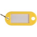 Q-Connect sleutelhanger, pak van 10 stuks, geel