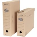 Loeffs archiefdoos Quickboy A4, golfkarton, bruin, pak van 8 stuks