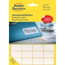 Avery Zweckform 3319 mini etiketten ft 29 x 18 mm (b x h), 960 etiketten, wit