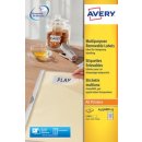 Avery afneembare witte etiketten Stick & Lift ft 45,7 x 21 mm (b x h), 1.200 stuks, 48 per blad