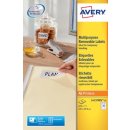 Avery L4737REV-25 afneembare etiketten ft 63,5 x 29,6 mm (b x h), 675 etiketten, wit