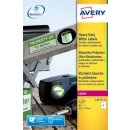 Avery L4774-20 ultra-sterke etiketten ft 99,1 x 139 mm (b x h), 80 etiketten, wit