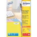Avery L7656-100 mini etiketten ft 46 x 11,1 mm (b x h),  wit, doos 8400 stuks