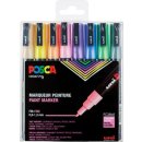 Posca paintmarker PC-3M,  set van 8 markers in geassorteerde pastelkleuren