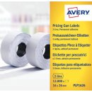 Avery PLP1626 etiketten voor prijstang permanent, ft 26 x...