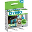 Dymo etiketten LabelWriter ft 25 x 25 mm, wit, 750 etiketten