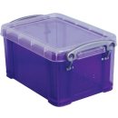 Really Useful Box 0,7 liter, transparant paars