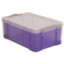 Really Useful Box opbergdoos 9 liter, transparant paars